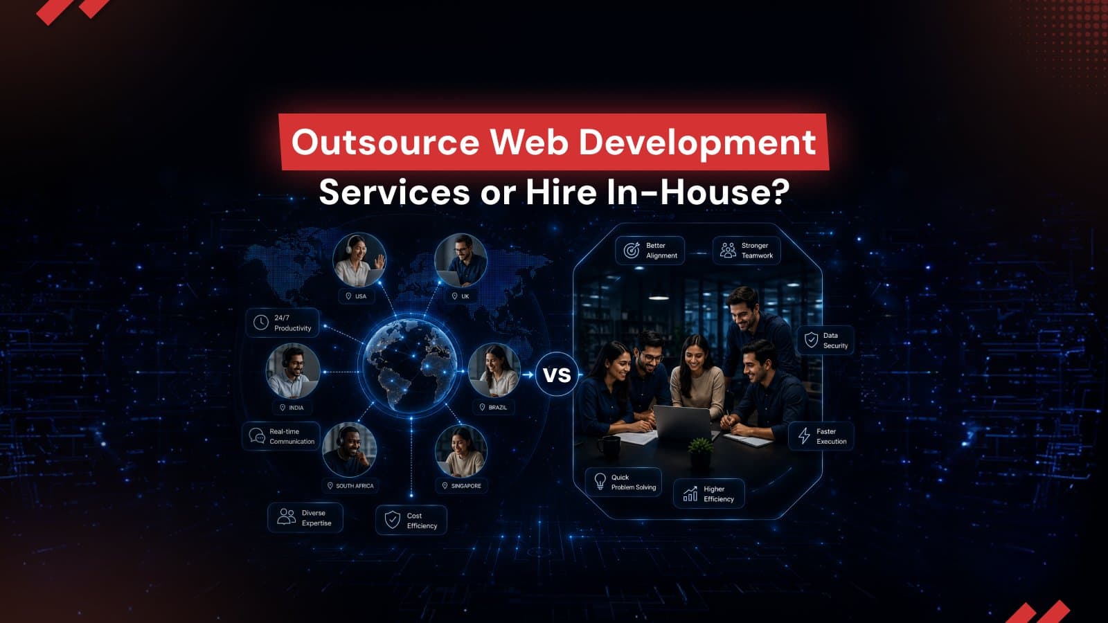 Outsource Web Development Services or Hire In-House? A Decision Guide For Growing Businesses 