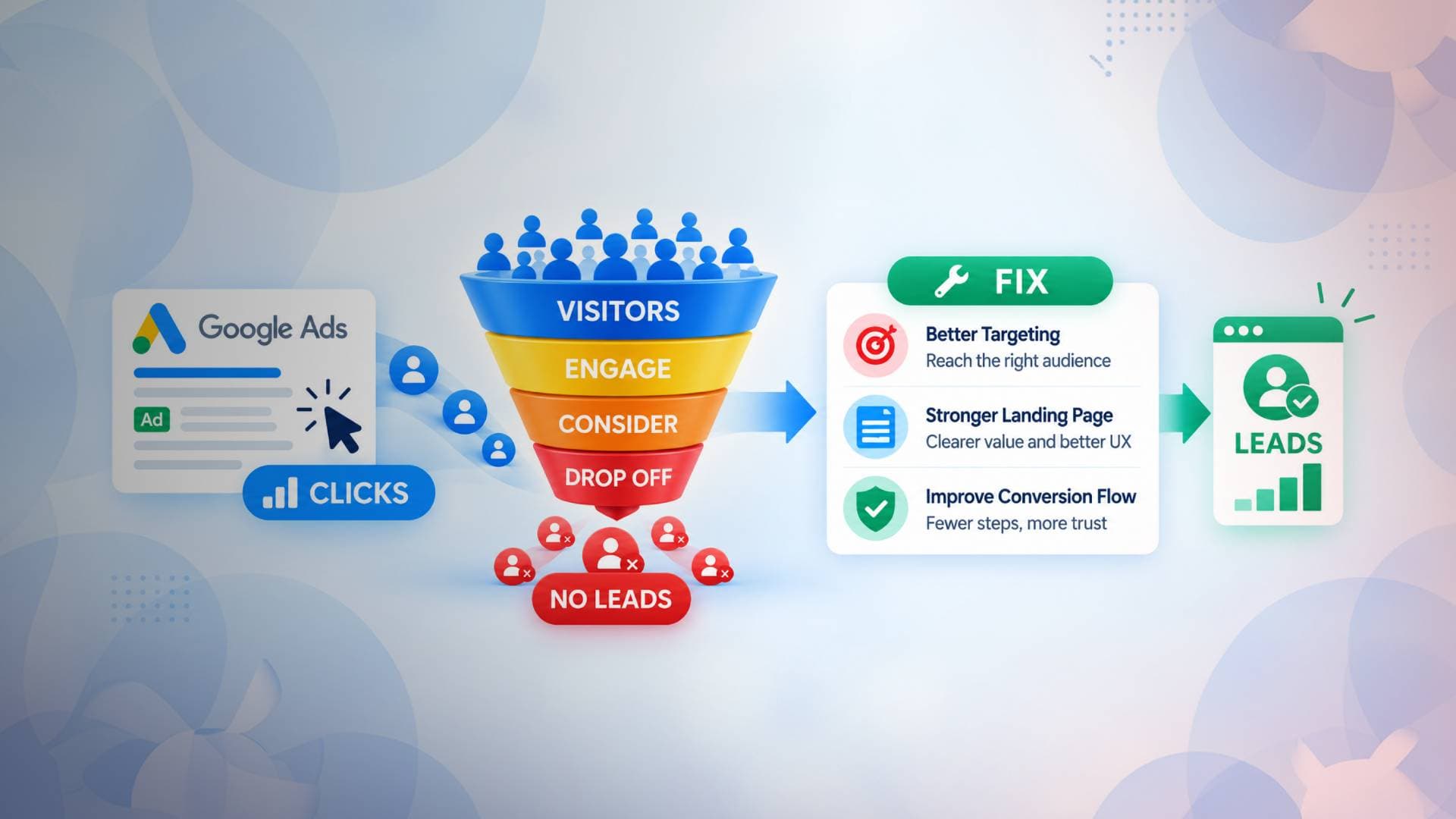 Why Your Google Ads Are Getting Clicks but No Leads (And How to Fix It)
