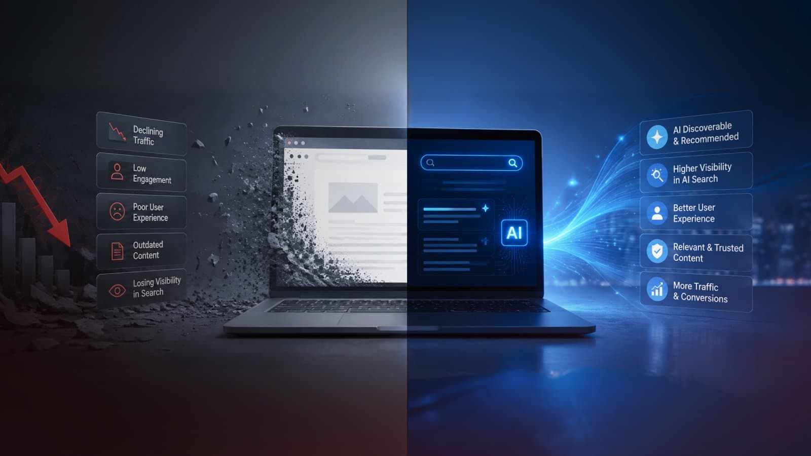 Why Legacy Websites Are Losing Visibility in the AI Search Era?