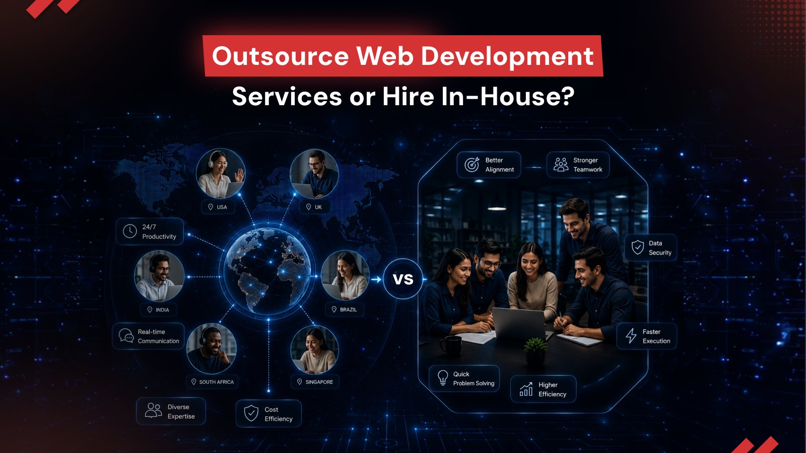 Outsource Web Development or Hire In-House? A Business Guide